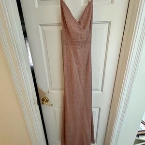 LULUS multi glitter sleeveless maxi dress